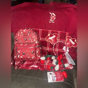 Disney parks Loungefly Christmas holiday snacks set